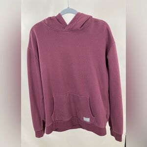Hollister Men's Burgundy Hoodie Sweater- M